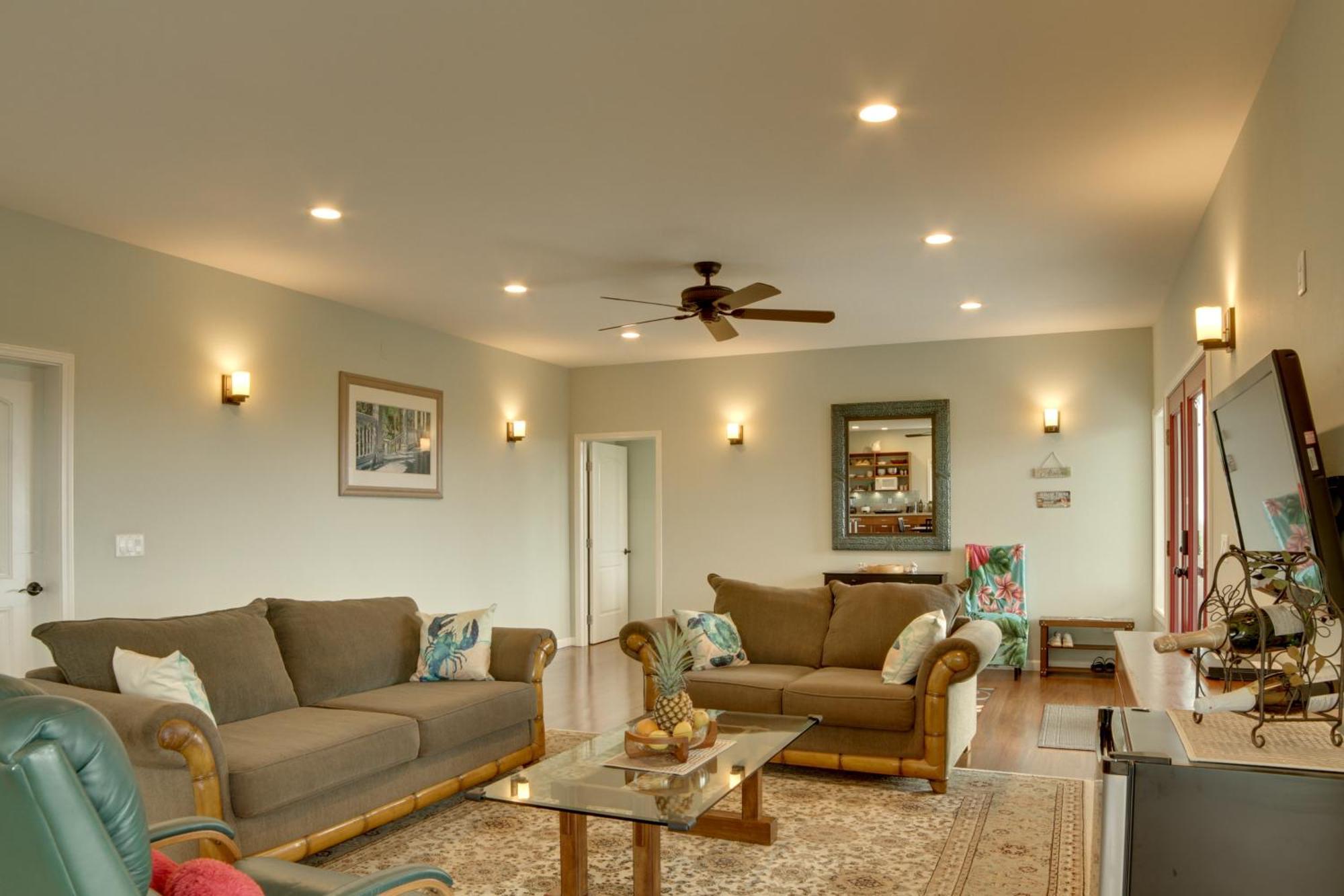 The Aloha Green House Retreat With Ocean Views! Naalehu Buitenkant foto